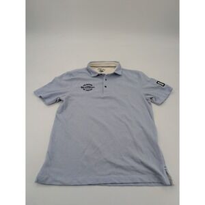 AHEAD USA Men's Polo Short S Blue & White Stripe SS SeaDream Yacht Club Custom